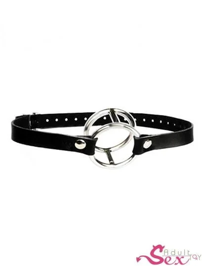 Double Metal Ring Gag for Him & Her-adultsextoy.in