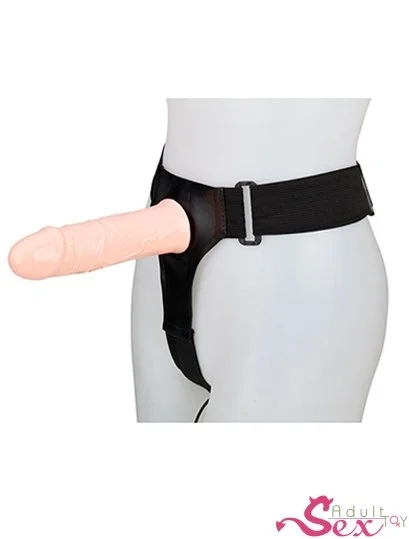 LeLuv BIG SIZE Male Hollow Vibrating Strap On-adultsextoy.in