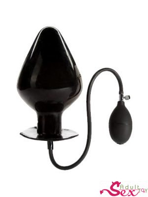 Inflatable Anal Butt Plug Black-adultsextoy.in